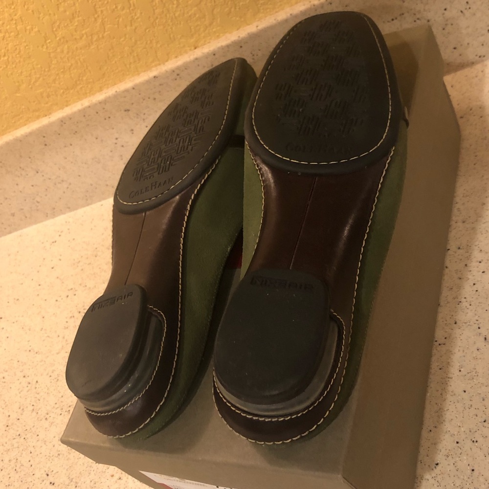 Green suede Cole Haan mules - Picture 4 of 6